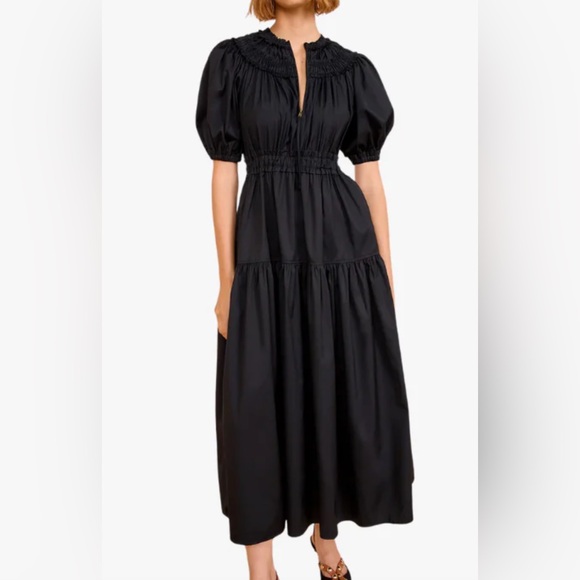 Ulla Johnson Othella Dress, NWT, in Noir black, size 10 - Picture 2 of 10